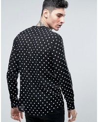 Chemise imprimée noire Asos