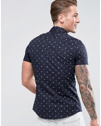 Chemise imprimée noire Asos