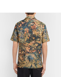 Chemise imprimée olive Dries Van Noten