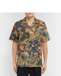 Chemise imprimée olive Dries Van Noten