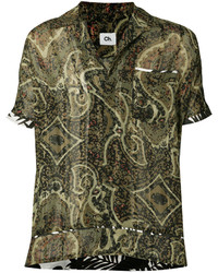 Chemise imprimée olive Chapter