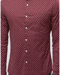 Chemise imprimée rouge Asos