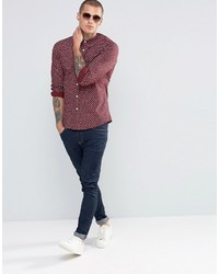 Chemise imprimée rouge Asos