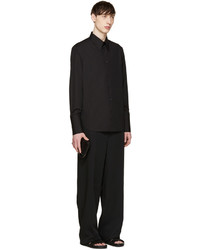 Chemise noire Alexander McQueen