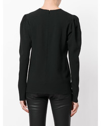 Chemise noire Saint Laurent