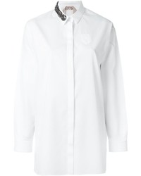Chemise ornée blanche No.21
