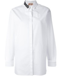 Chemise ornée blanche No.21