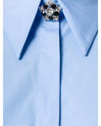Chemise ornée bleu clair No.21