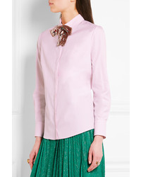 Chemise ornée rose Gucci
