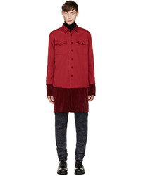 Chemise rouge Sacai