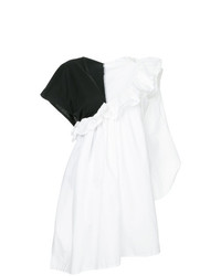 Chemisier à manches courtes blanc et noir Yohji Yamamoto Vintage