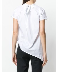 Chemisier à manches courtes blanc Balossa White Shirt