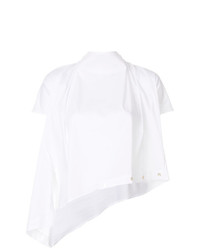 Chemisier à manches courtes blanc Balossa White Shirt