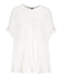 Chemisier à manches courtes blanc Vero Moda