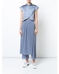 Chemisier à manches courtes en soie bleu clair Rachel Comey