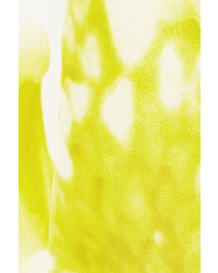 Chemisier à manches courtes en soie imprimé blanc Diane von Furstenberg