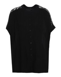 Chemisier à manches courtes noir Vero Moda