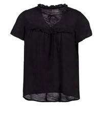 Chemisier à manches courtes noir Vero Moda