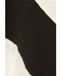Chemisier à manches longues à rayures horizontales blanc et noir Chloé