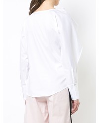 Chemisier à manches longues blanc Balossa White Shirt