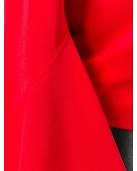Chemisier à manches longues en soie rouge Givenchy