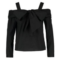 Chemisier à manches longues noir Miss Selfridge