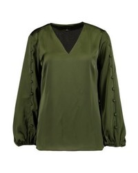 Chemisier à manches longues olive Banana Republic