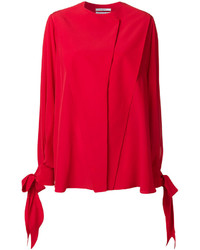 Chemisier à manches longues rouge Givenchy