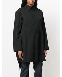 Chemisier boutonné noir Yohji Yamamoto