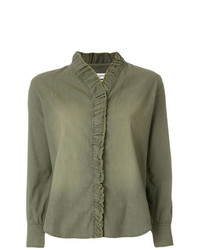 Chemisier boutonné olive Isabel Marant Etoile