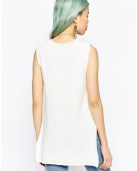 Chemisier en crochet blanc Asos