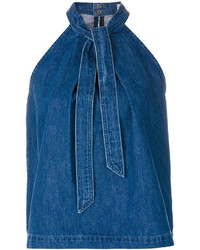 Chemisier en denim bleu Ulla Johnson