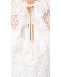 Chemisier en dentelle blanc Temperley London