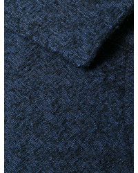 Chemisier en laine bleu marine Xacus