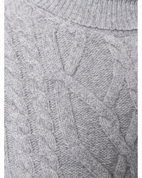Chemisier en laine en tricot gris Semi-Couture