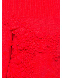 Chemisier en laine en tricot rouge DELPOZO