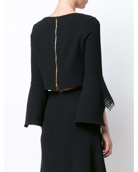 Chemisier en laine noir Roland Mouret