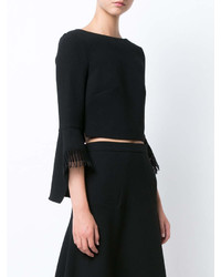 Chemisier en laine noir Roland Mouret