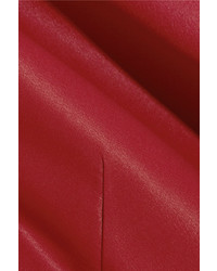 Chemisier en satin bordeaux Pallas