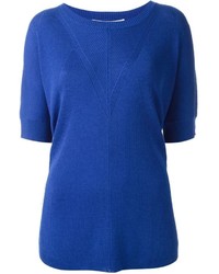 Chemisier en tricot bleu Diane von Furstenberg