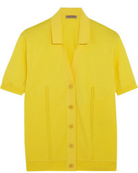 Chemisier en tricot jaune Bottega Veneta