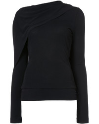 Chemisier en tricot noir Roland Mouret