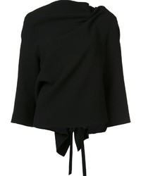 Chemisier en tricot noir Roland Mouret