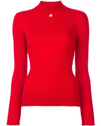 Chemisier en tricot rouge Courreges