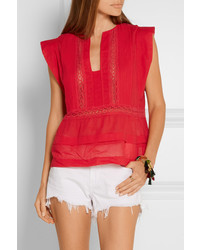 Chemisier rouge Etoile Isabel Marant