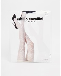 Collants imprimés noirs Emilio Cavallini