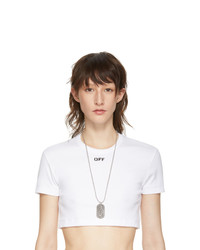 Collier argenté Off-White