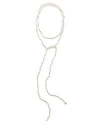 Collier de perles blanc ginette_ny