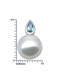 Collier de perles gris Miore