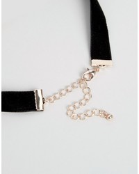 Collier en daim noir